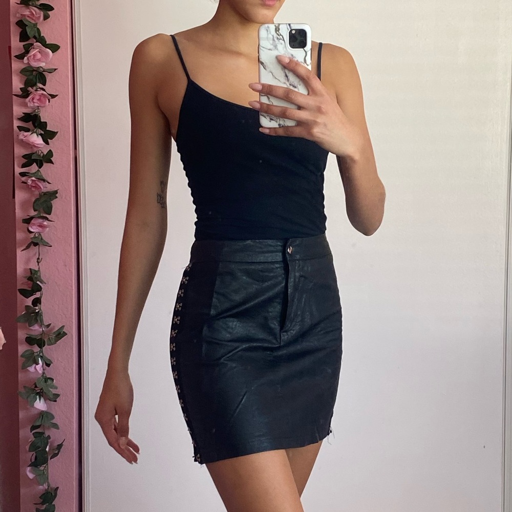Leather skirt